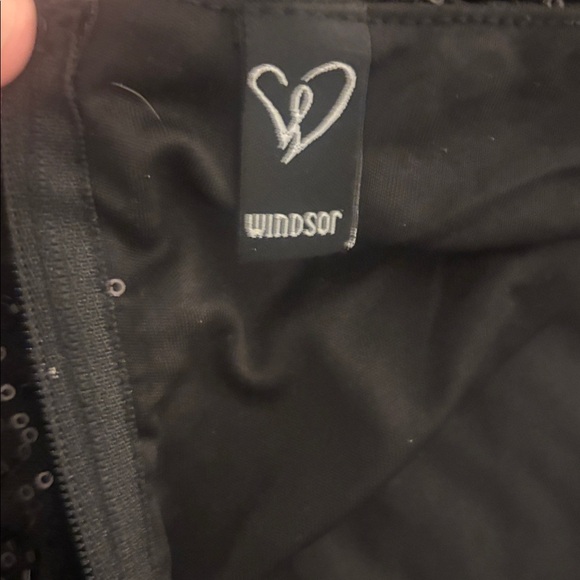 Windsor Black Sequin Mini Dress - Picture 2 of 4